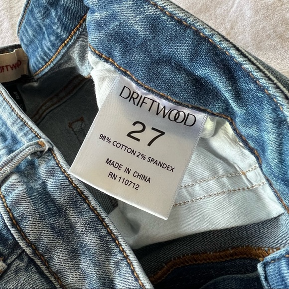 DRIFTWOOD Joyce High Rise Distressed Butterfly Jeans - Picture 4 of 7